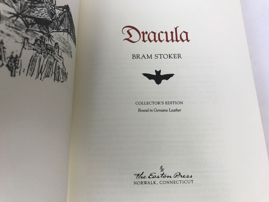 Easton Press Hardcover Book Dracula By Bram Stoker