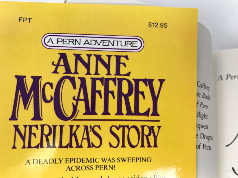 Signed First Edition Hardcover Book Nerilkas Story By Anne Mccaffrey