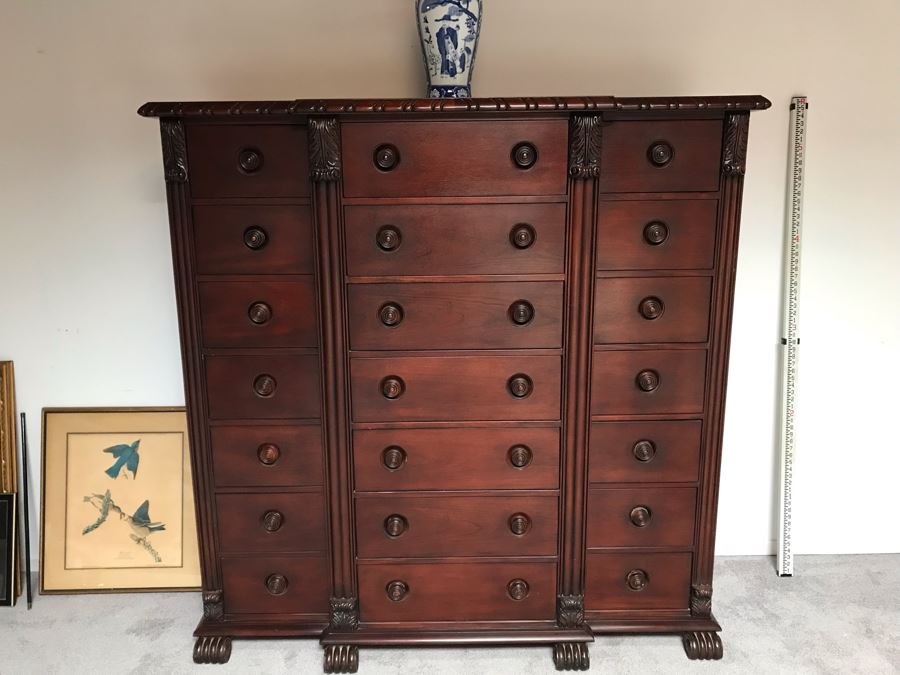 Ralph Lauren Gentleman S Mahogany 21 Drawer Chest Of Drawers Dresser