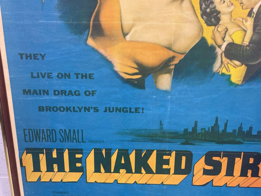 Vintage The Naked Street Movie Poster Farley Granger Anthony Quinn