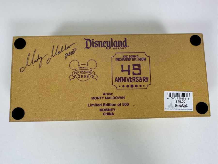 Artist Hand Signed Limited Edition Of Disneyland Resort Walt Disney