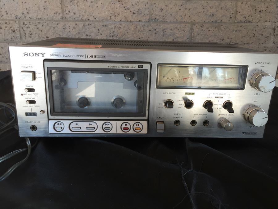 Sony EL-5 Elcaset Cassette Deck Rare Hi-Fi - Estimate $325 [Photo 3]