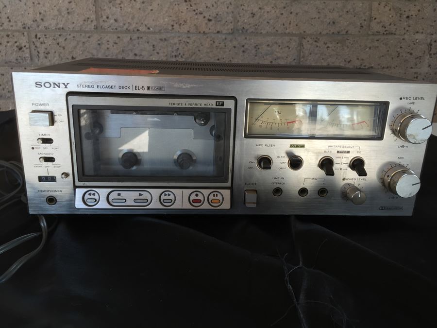 Sony EL-5 Elcaset Cassette Deck Rare Hi-Fi - Estimate $325 [Photo 4]