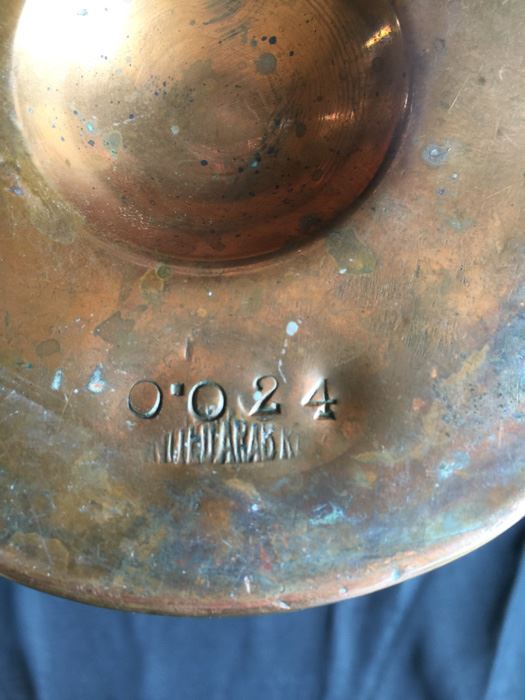 Persian Middle Eastern Hand Hammered Copper Vase [Photo 3]