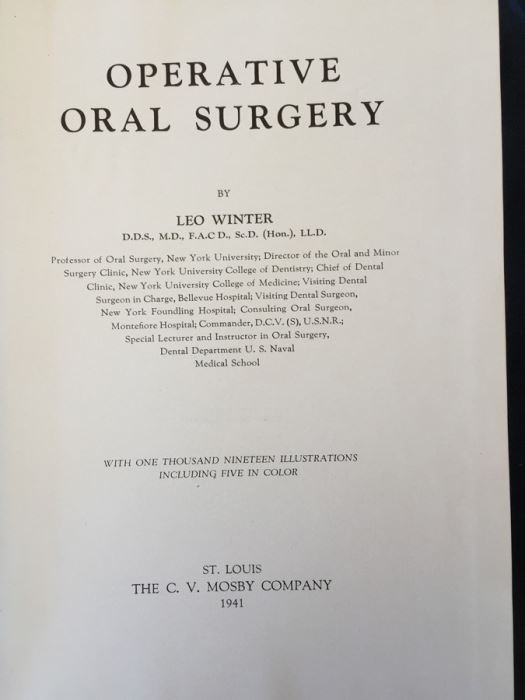 Operative Oral Surgery - Winter - 1941 [Photo 2]