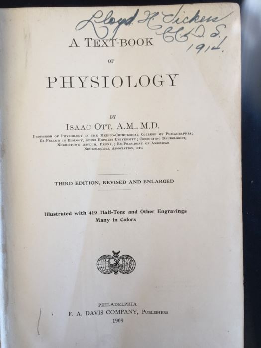 Textbook Of Physiology - Ott - 1909 [Photo 2]