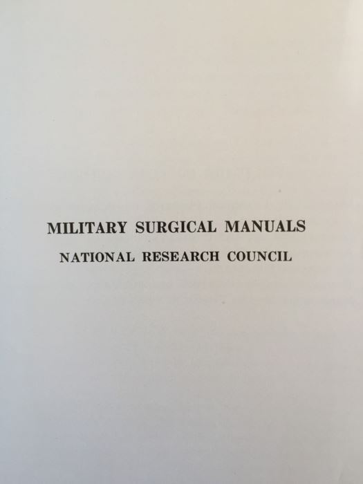 Manual Of Standard Practice Of Plastic And Maxillofacial Surgery - Military Surgical Manuals - National Research Council -  [Photo 2]