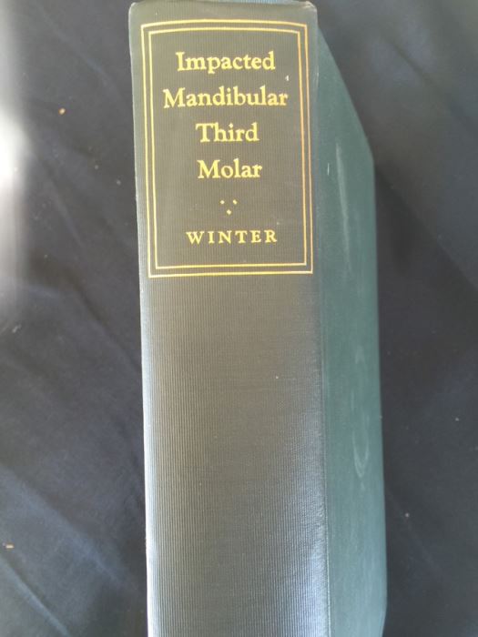 Impacted Mandibular Third Molar - Winter - 1926 [Photo 1]