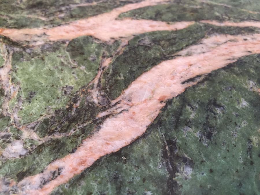 Antique French Louis XV Style Commode with Green Marble Top [Photo 3]