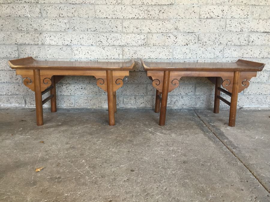 Pair Of Matching Asian Tables [Photo 1]
