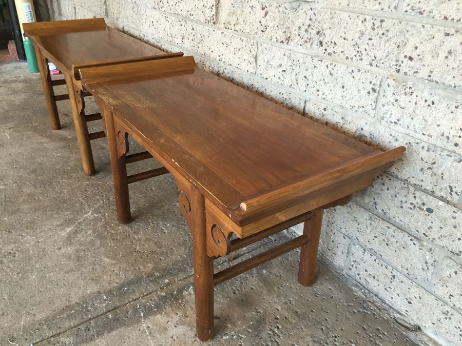 Pair Of Matching Asian Tables [Photo 3]