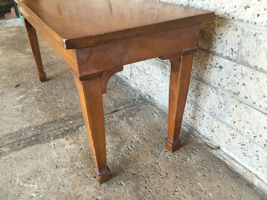 Vintage Wooden Piano Bench [Photo 5]