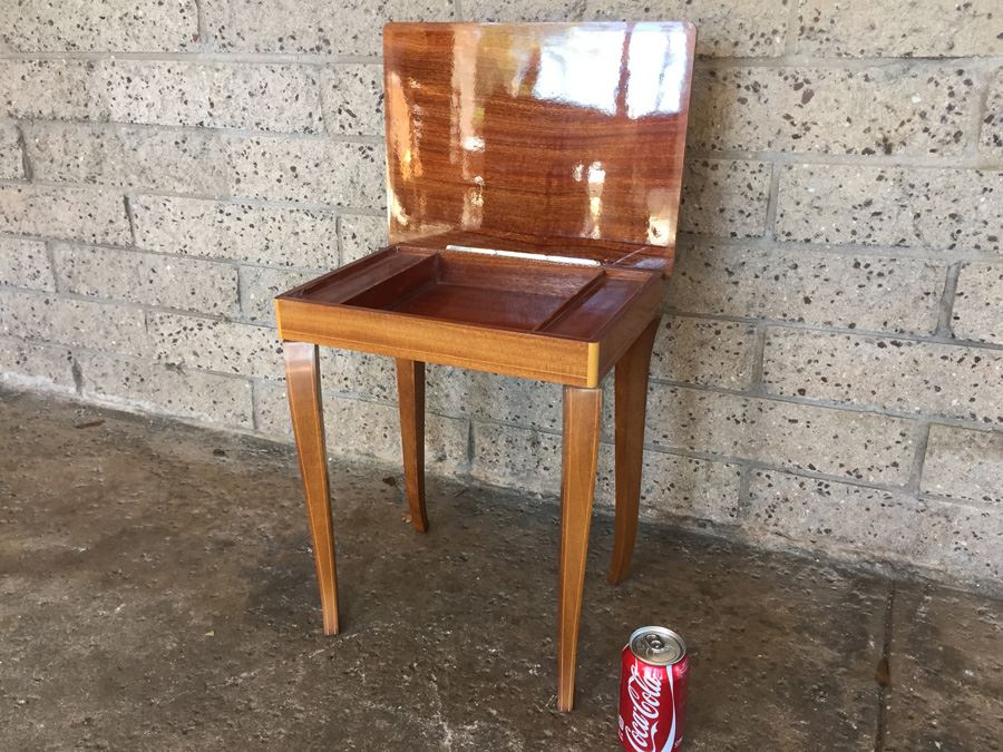 Italian Music Box Table With Beautiful Inlay Work [Photo 7]