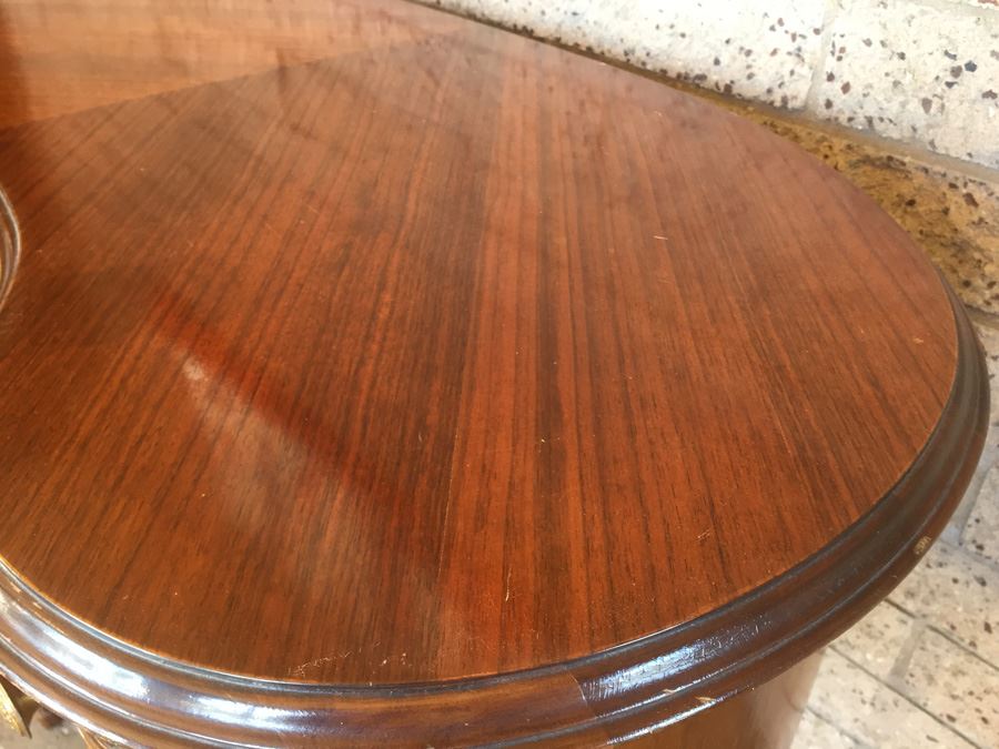 Antique Kidney Shaped Desk With Chair [Photo 6]