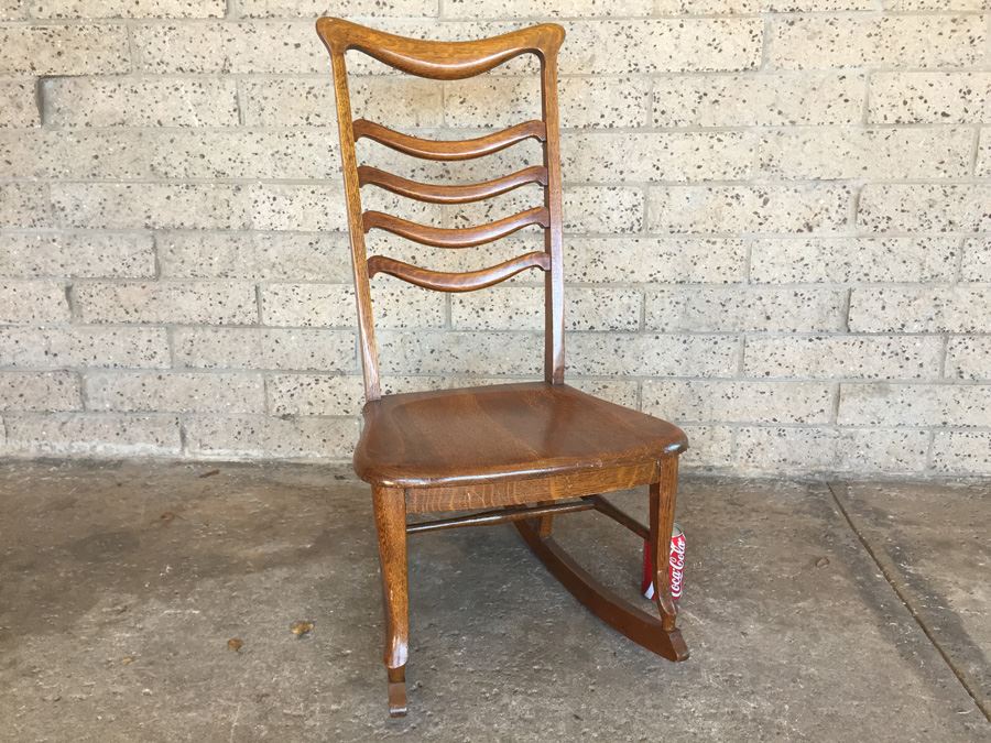 J.S Ford, Johnson & Company Chicago Quarter Sawn Oak Rocking Chair