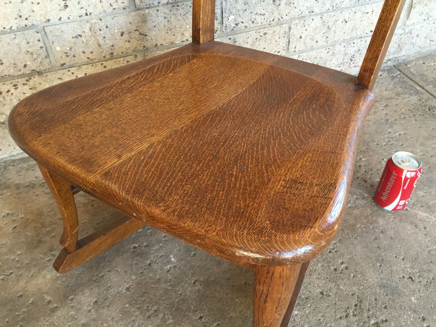 J.S Ford, Johnson & Company Chicago Quarter Sawn Oak Rocking Chair [Photo 6]