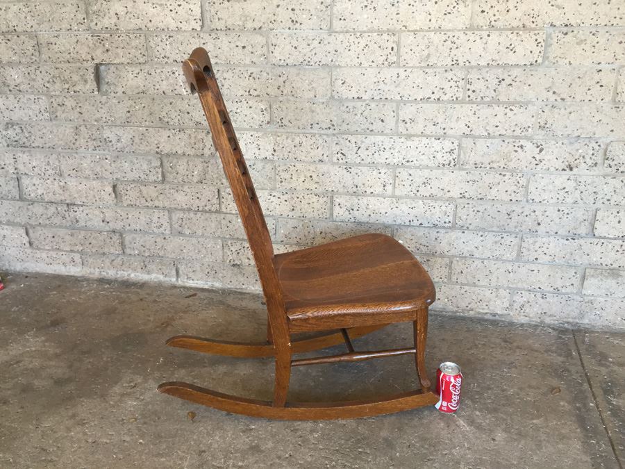 J.S Ford, Johnson & Company Chicago Quarter Sawn Oak Rocking Chair [Photo 9]