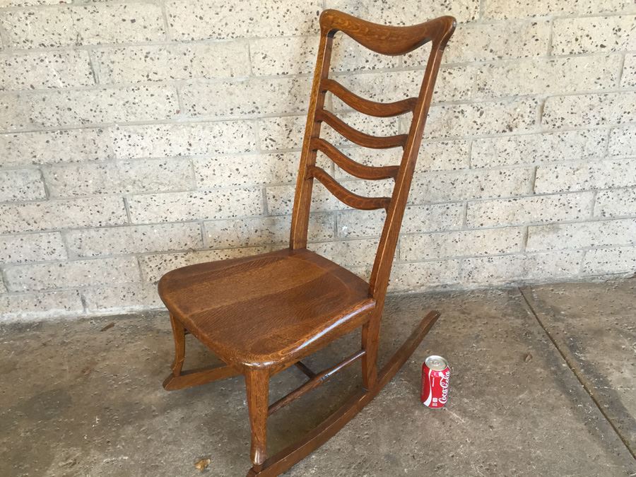 J.S Ford, Johnson & Company Chicago Quarter Sawn Oak Rocking Chair [Photo 1]