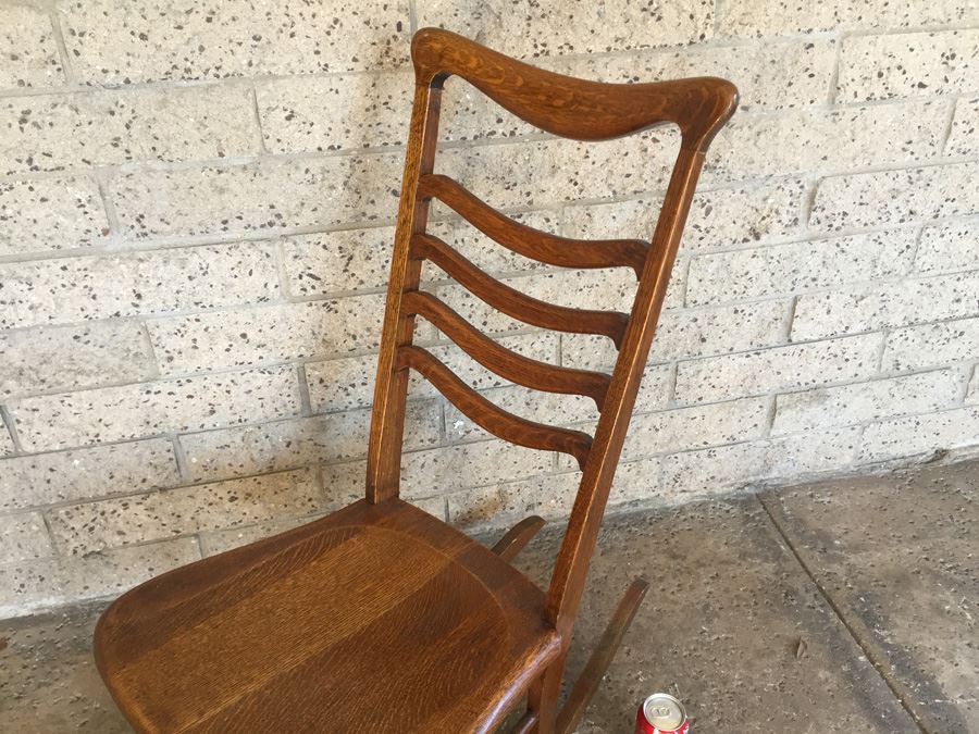 J.S Ford, Johnson & Company Chicago Quarter Sawn Oak Rocking Chair [Photo 5]