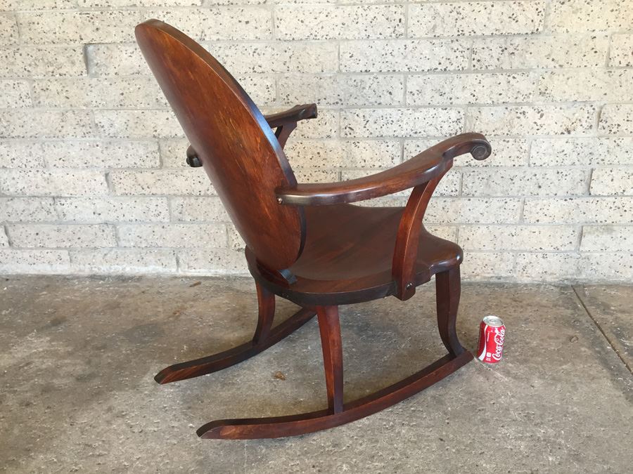 Rocking Chair With Beautiful Mother Of Pearl And Wood Inlay Work [Photo 17]