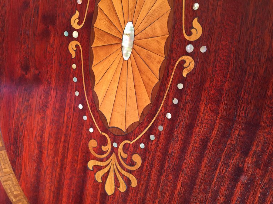 Rocking Chair With Beautiful Mother Of Pearl And Wood Inlay Work [Photo 10]