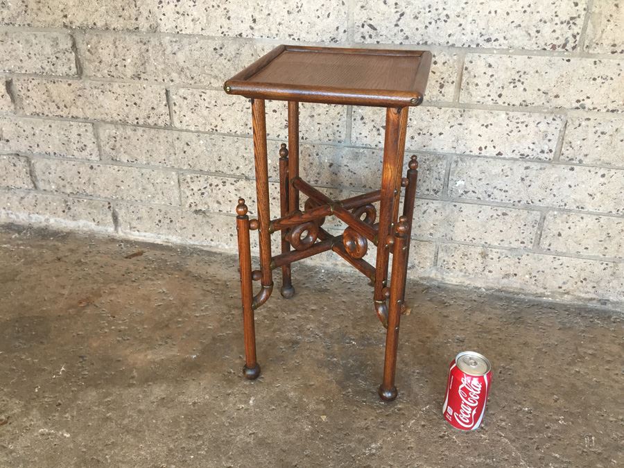 Uniquely Designed Oak Side Table [Photo 1]