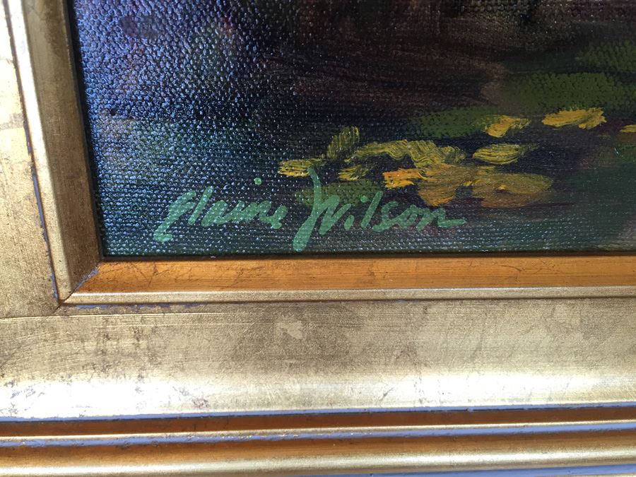 Elaine Wilson 16' x 20' Oil On Canvas Plein Air Painting 'Douglas Preserve' Santa Barbara, CA [Photo 2]