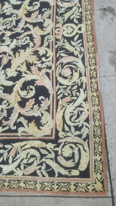 Vintage Needlepoint Floral Area Rug [Photo 3]