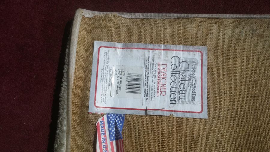 8' x 11' Burgundy Area Rug [Photo 5]