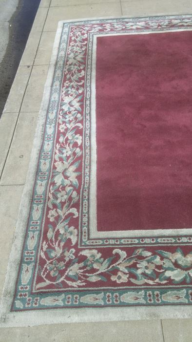 8' x 11' Burgundy Area Rug [Photo 1]