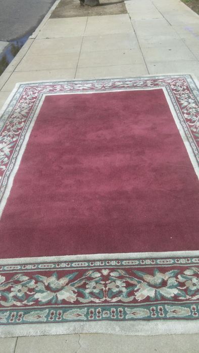 8' x 11' Burgundy Area Rug [Photo 2]