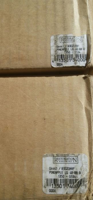 Restoration Hardware Curtain Rod With Pineapple Finial [Photo 3]