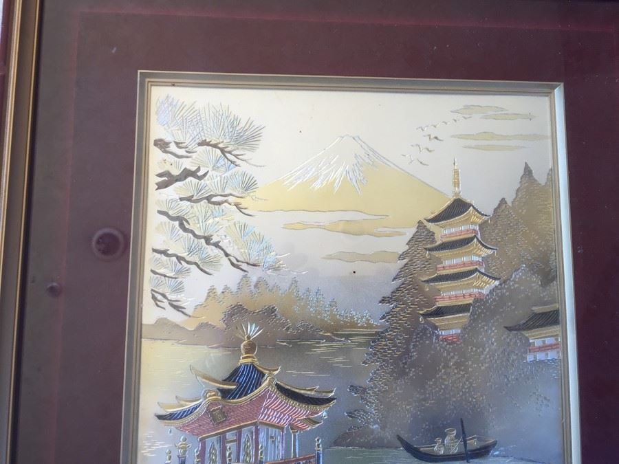 Mixed Metal Japanese Artwork Signed [Photo 4]