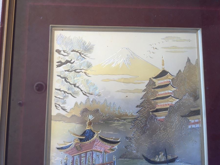 Mixed Metal Japanese Artwork Signed [Photo 3]