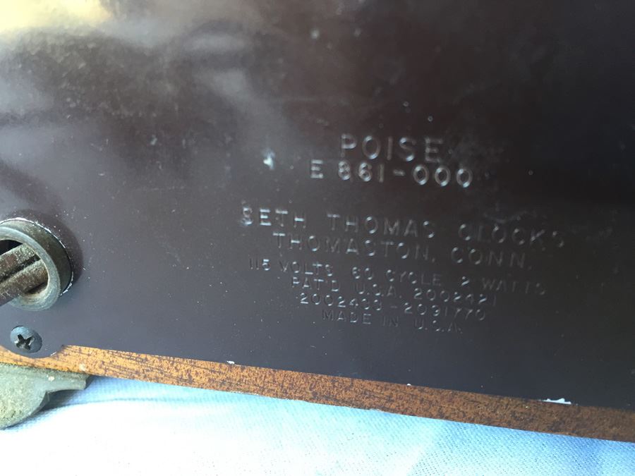 Seth Thomas Electric Poise Clock [Photo 6]