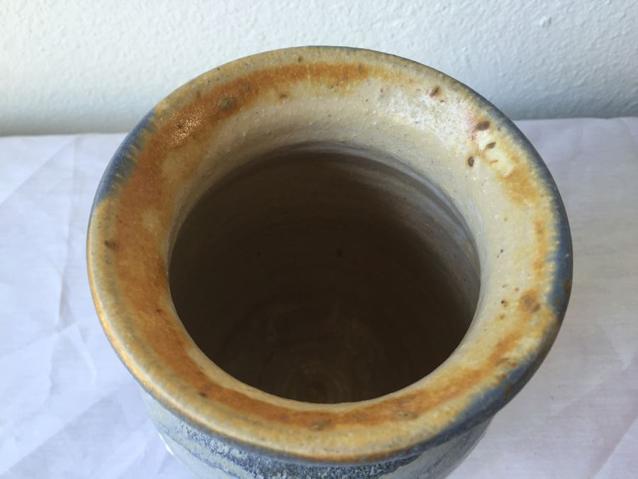 Mid-Century Blue Vase Signed 1971 [Photo 5]