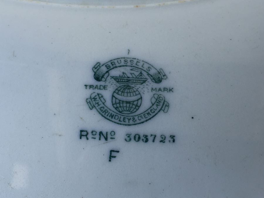 W. H. Grindley & Co England China Set Brussels 1897 [Photo 16]
