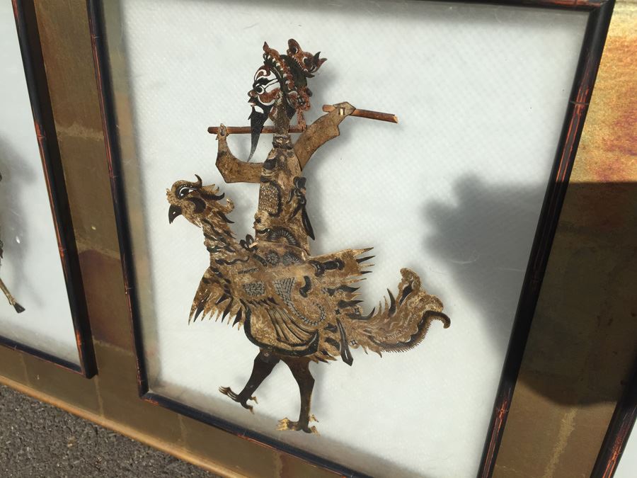 Large 4-Panel Paper Cutting Artwork Lighted [Photo 5]