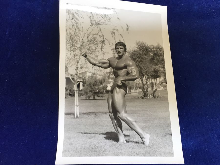 Early Arnold Schwarzenegger Period B&W Bodybuilding Photo Pre Conan the Barbarian