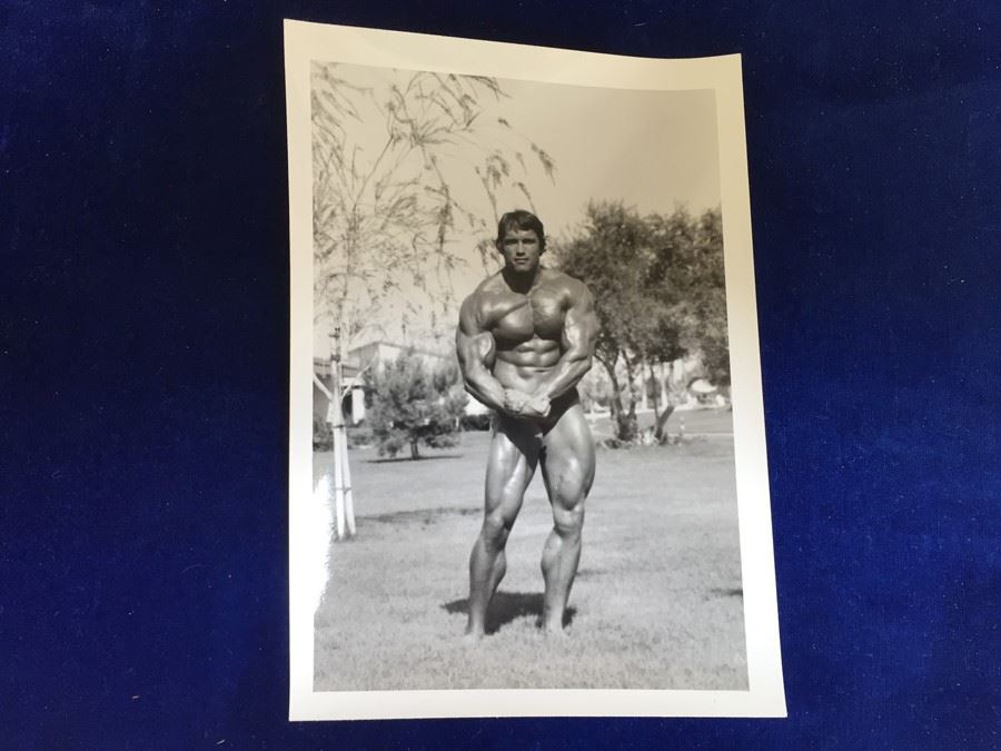 Early Arnold Schwarzenegger Period B&W Bodybuilding Photo Pre Conan the Barbarian