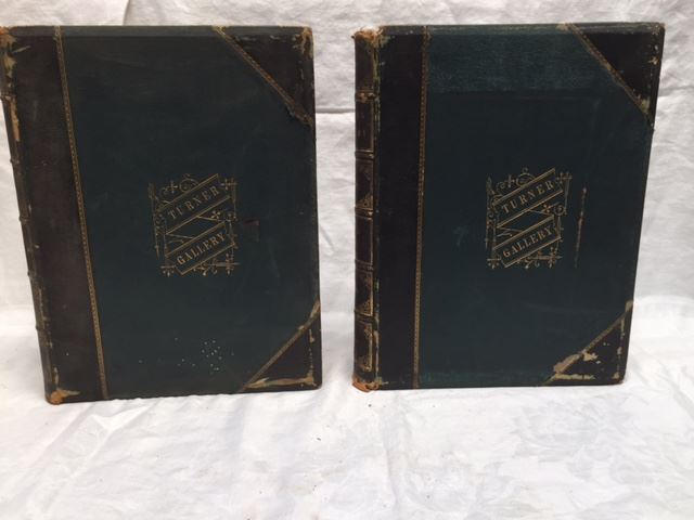 Antique Leather Bound Books - The Turner Gallery : A Series of One Hundred and Twenty Engravings from the Works of the Late J. W. M. Turner, R. A. In Two Volumes [Photo 4]