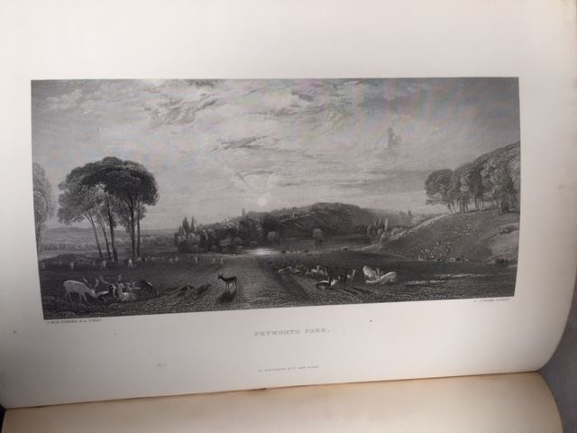 Antique Leather Bound Books - The Turner Gallery : A Series of One Hundred and Twenty Engravings from the Works of the Late J. W. M. Turner, R. A. In Two Volumes [Photo 3]