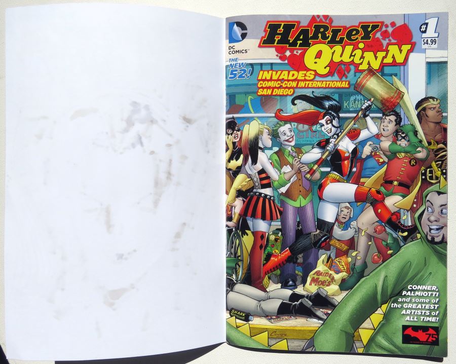 Harley Quinn Invades SDCC Cover Of Variant Comic With 2 Original John Timms Painted Sketches [Photo 3]