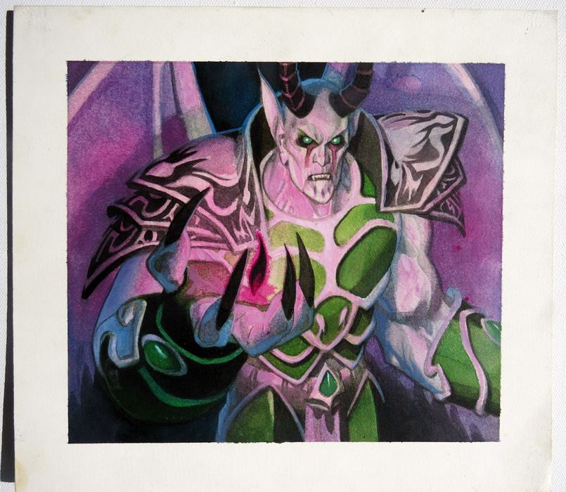 Andrew Robinson World Of Warcraft/Magic The Gathering Oil Painting