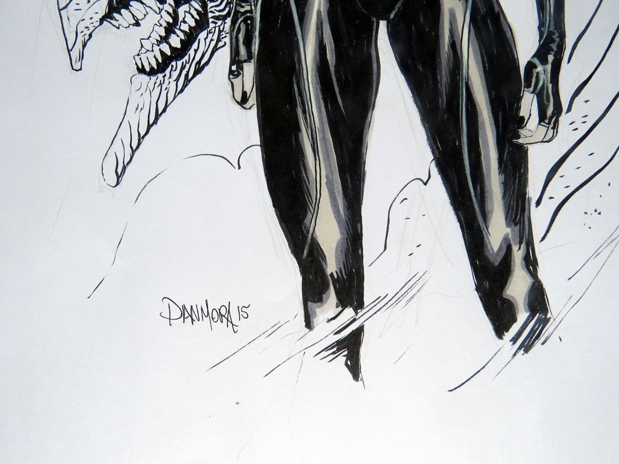 Dan Mora Lucifer From Boom Comics Hexed Original Painted Sketch [Photo 2]