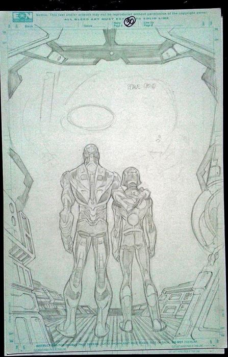 John Timms Nova Special #1 Last Page Splash Ironman/Nova