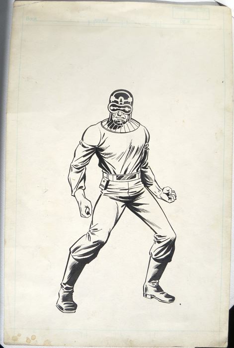Budiasky/Rubenstein Published Marvel Universe Handbook Original Page Mentallo [Photo 1]