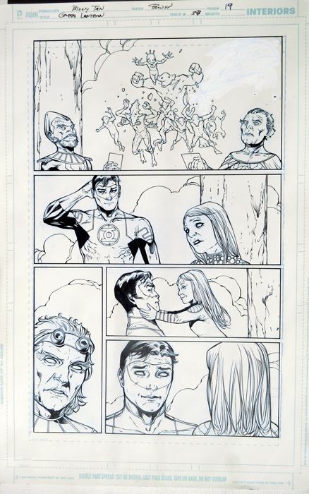 Billy Tan/Mark Irwin Green Lantern #39 P.19 Original [Photo 1]