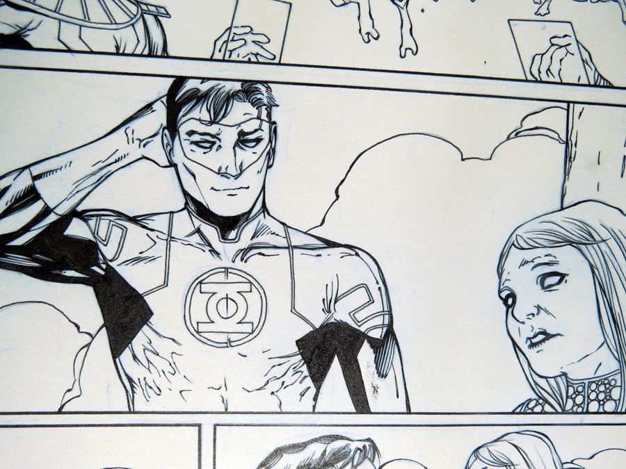 Billy Tan/Mark Irwin Green Lantern #39 P.19 Original [Photo 2]