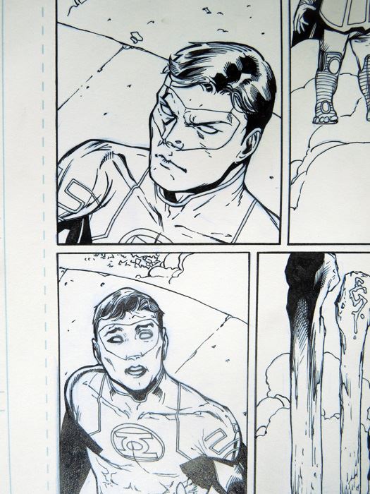 Billy Tan/Mark Irwin Green Lantern #39 P.18 Original [Photo 2]